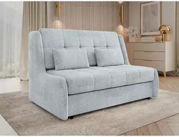 Mirjan24 Viva Elite III Schlafsofa 3-Sitzer mit Bettkasten, hellgrau (Sereno 692)