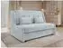 Mirjan24 Viva Elite III Schlafsofa 3-Sitzer mit Bettkasten, hellgrau (Sereno 692)