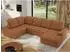 MKS Meble Madrito U Ecksofa U-Form, Schlaffunktion, Bettkasten, orange