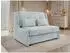 Mirjan24 Viva Elite II Schlafsofa 2-Sitzer mit Bettkasten, hellgrau (Sereno 692)
