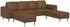 vidaXL Sofa-Set 3-teilig, Kunstwildleder, braun