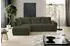 Selsey Taremi Ecksofa mit Schlaffunktion, Bettkasten, hydrophober Chenille, olivgrün