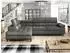 Mirjan24 Nord Ecksofa L-Form mit Schlaffunktion und Bettkasten, Textil, greige (264x203cm)