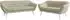 MKS Meble PIRS Sofagarnitur 3+2 Sitzer, beige, Wellenfederung
