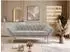 MKS Meble Pirs 3-Sitzer-Sofa, Samt, hellgrau, Wellenfederung, 180cm
