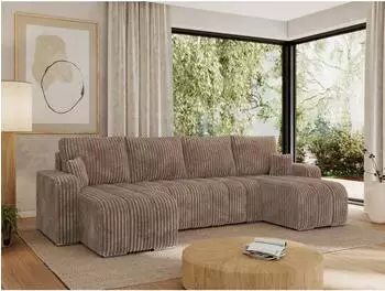 MKS Kirasso U Wohnlandschaft Cord, U-Form, 320x86x147cm (800000849884)