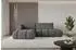ALTDECOR Cloud-L Ecksofa mit Schlaffunktion und Bettkasten, Velours, dunkelgrau, L-Form (800001146584)