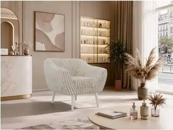 MKS Meble PIRS Polstersessel 1-Sitzer, Scandi-Design, Wellenfederung, Cord