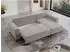 MKS Axel Velvet Ecksofa L-Form, hellgrau, Velours, 242x140cm (800000579443)