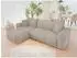 Mirjan24 Furyn Ecksofa Bouclé, L-Form, Schlaffunktion & Bettkasten (244x145cm)
