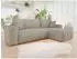 Mirjan24 Furyn Ecksofa Bouclé, L-Form, Schlaffunktion & Bettkasten (244x145cm)