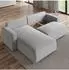 Masseno Foril P Ecksofa L-Form mit Schlaffunktion, Kordstoff, grün, 265x178cm (FORIL P)
