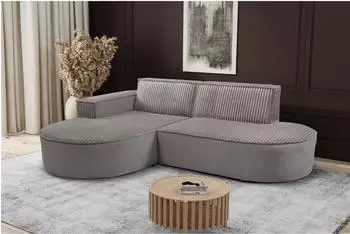 Kaiser M&ouml;bel Modena Soft Ecksofa L-Form, beige, 236x165cm