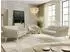 MKS Meble PIRS Couchgarnitur 3-3-1, Velvet, beige, Wellenfederung