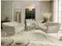 MKS Meble PIRS Couchgarnitur 3-3-1, Velvet, beige, Wellenfederung