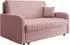 Mirjan24 Viva Silk IV Schlafsofa mit Bettkasten, 3-Sitzer, rosa (Polo 882)