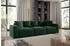 Fun Möbel Megan Big-Sofa 3-Sitzer, Stoff Salvador, dunkelgrün