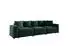 Fun Möbel Megan Big-Sofa 3-Sitzer, Stoff Salvador, dunkelgrün