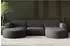 Kaiser Möbel Modena U Studio Ecksofa U-Form, Cord, dunkelgrau, 299x165cm