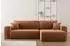 Kaiser Möbel Capri Ecksofa mit Schlaffunktion, Stoff Poso, L-Form rechts, 272x145cm (Capri Poso)