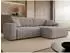 Mirjan24 Floryn L Ecksofa mit Bettkasten und Schlaffunktion, grau, L-Form, 245x145cm