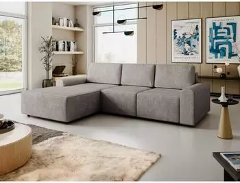 Mirjan24 Berne Ecksofa mit Schlaffunktion und Bettkasten