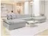 Mirjan24 Alia Premium Ecksofa U-Form mit Schlaffunktion, Textil, grau
