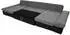 Mirjan24 Alia Premium Ecksofa U-Form mit Schlaffunktion, Textil, grau