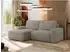 MKS Belluno Ecksofa mit Schlaffunktion und Bettkasten, hellgrau, Bouclé, L-Form links (800000812660)
