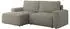 MKS Belluno Ecksofa mit Schlaffunktion und Bettkasten, hellgrau, Bouclé, L-Form links (800000812660)
