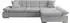 Mirjan24 Montana Ecksofa L-Form, Textil, silber