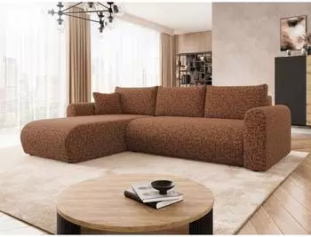 Mirjan24 Eliwo Ecksofa mit Schlaffunktion und Bettkasten, L-Form (Eliwo)