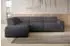 Selsey Bouvi Ecksofa mit seitlicher Rückenlehne, Ottomane links, dunkelgrau, Bouclé
