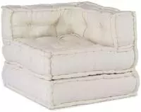 vidaXL Modulares Sofaelement Creme 70x70x54 cm Stoff