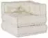 vidaXL Modulares Sofaelement creme, 70x70x54 cm, Stoff (4019021)