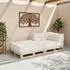 vidaXL Modulares Sofaelement creme, 70x70x54 cm, Stoff (4019021)