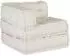 vidaXL Modulares Sofaelement creme, 70x70x54 cm, Stoff (4019021)
