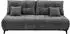 ED EXCITING DESIGN Elisa Schlafsofa 2-Sitzer mit Bettkasten, Mikrofaser, anthrazit (99043701-0)