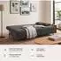 ED EXCITING DESIGN Elisa Schlafsofa 2-Sitzer mit Bettkasten, Mikrofaser, anthrazit (99043701-0)