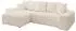 ALTDECOR Ecksofa ENIL-L mit Schlaffunktion und Bettkasten, beige, L-Form, 297x189cm (800001321918)