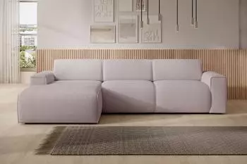 Selsey Bouvi Ecksofa Boucl&eacute;, Ottomane links, beige