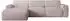 Selsey Bouvi Ecksofa Bouclé, Ottomane links, beige