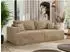 MKS Virella 4-Sitzer Schlafsofa mit Bettkasten, beige Plüsch (800001364188)