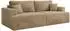 MKS Virella 4-Sitzer Schlafsofa mit Bettkasten, beige Plüsch (800001364188)