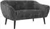 MKS Meble PIRS 2-Sitzer Sofa, Stoff, skandinavisches Design, 140cm