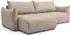 WFL GROUP Liv Ecksofa mit Schlaffunktion & Bettkasten, Cordstoff beige, L-Form (800001517746)