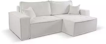 Kaiser M&ouml;bel Bohoo Ecksofa L-Form mit Schlaffunktion, hellbeige, 248x140cm