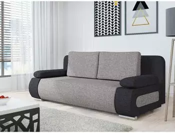 Mirjan24 Schlafsofa Emma mit Bettkasten, Webstoff