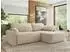 MKS Meble Cubo L Eckschlafsofa mit Bettkasten, L-Form, beige Bouclé (800001187192)