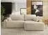 MKS Meble Cubo L Eckschlafsofa mit Bettkasten, L-Form, beige Bouclé (800001187192)